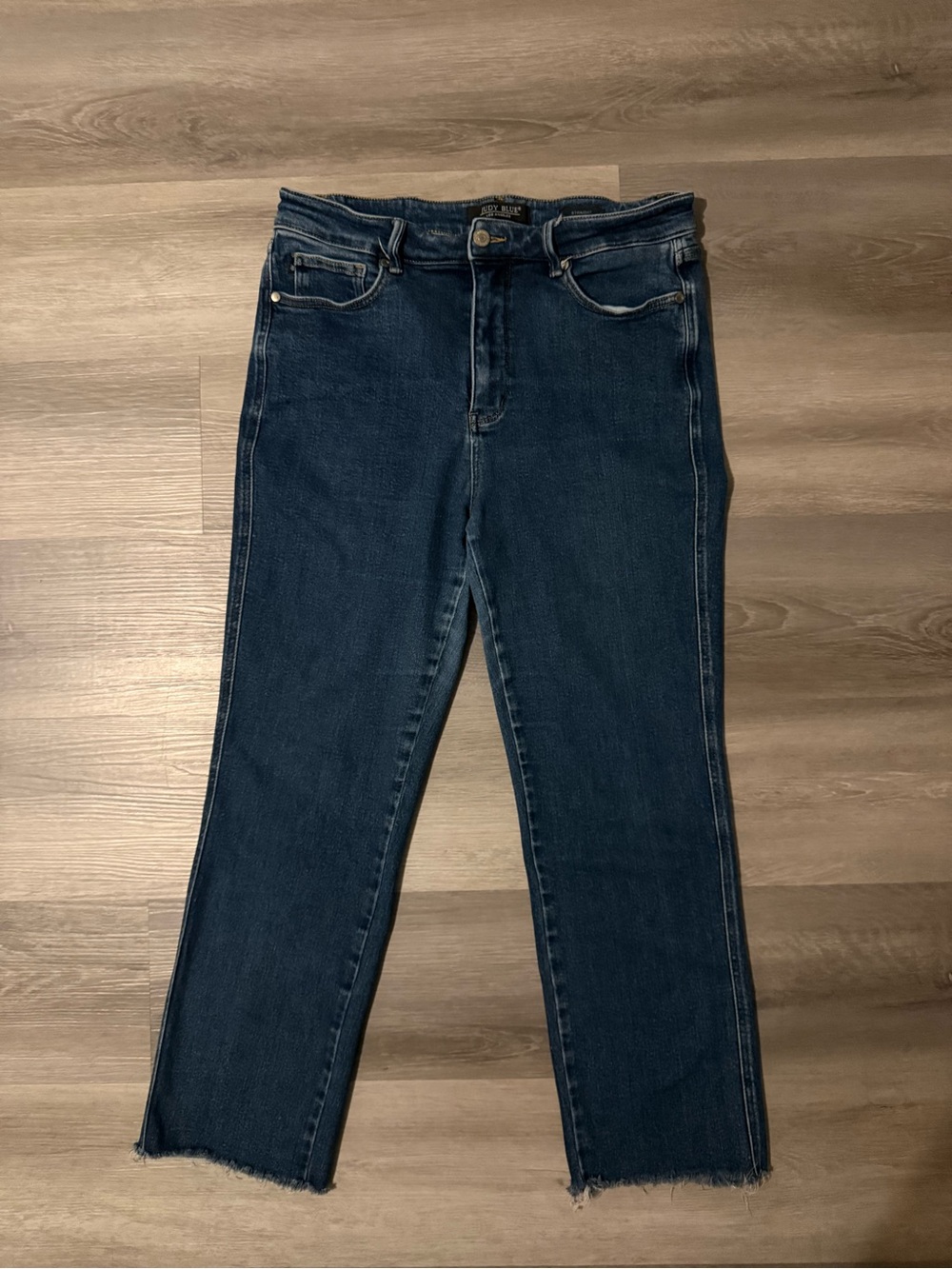 Dark straight leg jeans
